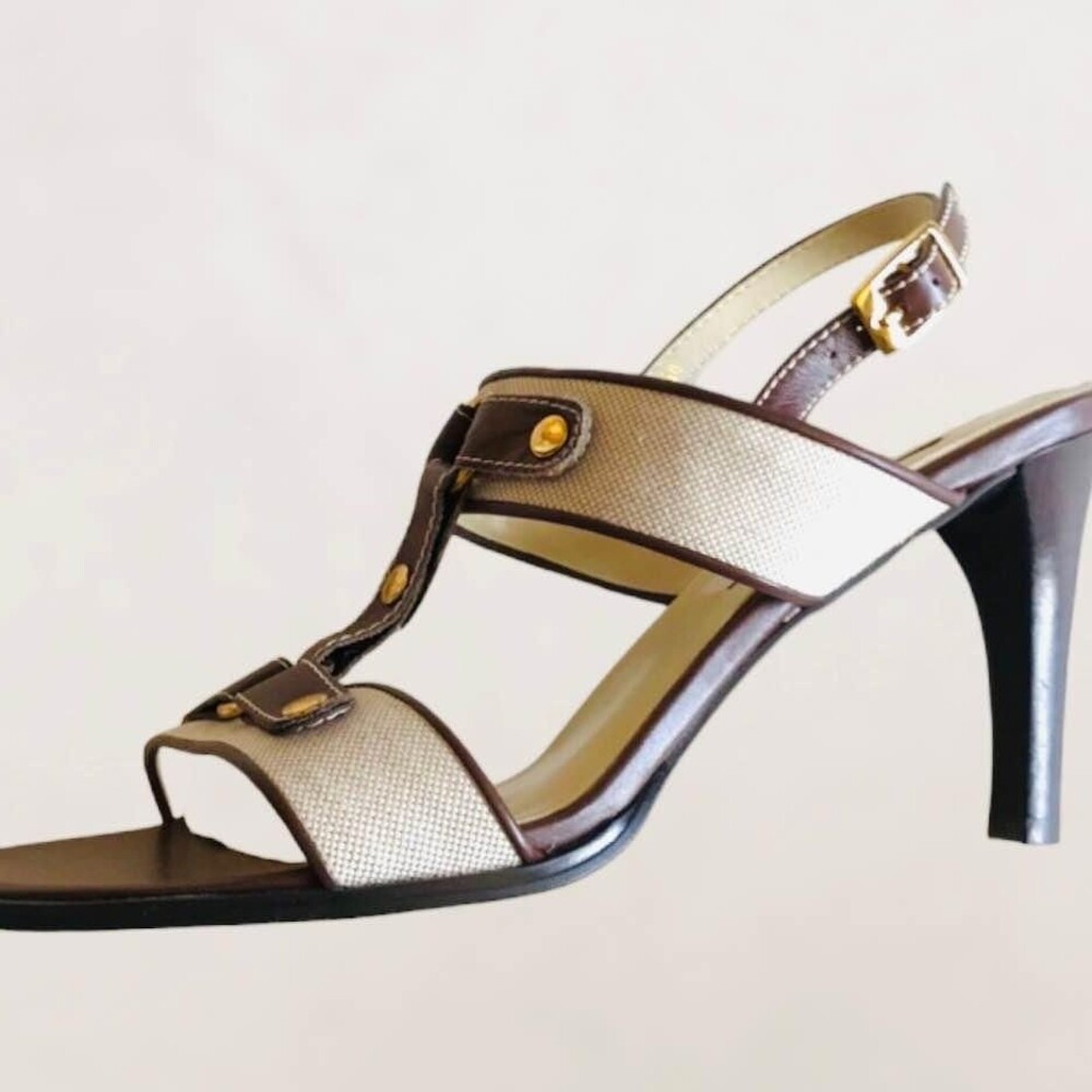 Spiegel Heels Womens Size 7 Strappy Brown